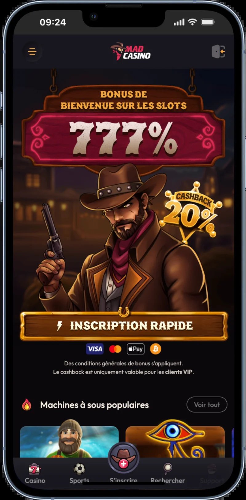 Madcasino - Découvrez les promotions exclusives du Mad Casino France